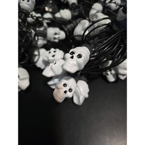 3 Strings Halloween String Light Set of 20 Each Skeleton Skull Tested Working